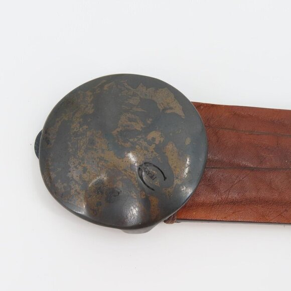 Just Cavalli Women 34 Brown Leather Wide Belt Boho Western Italy Roberto Cavalli - Picture 3 of 14